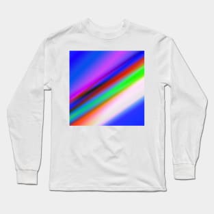 blue pink yellow red texture art Long Sleeve T-Shirt